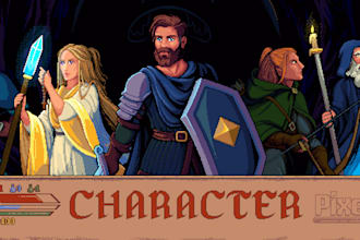 create pixel art characters