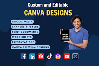 create custom designs using canva