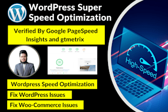 do wordpress super speed optimization for google pagespeed insight and gtmetrix