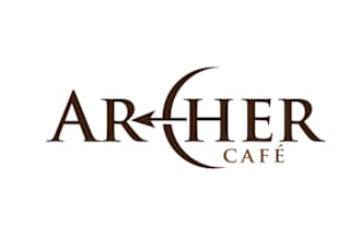 design lovely extremely good archer cafe logo