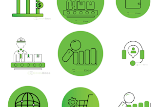 design unique, simple and modern custom icon sets svg