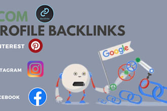 do 300 high da link building social profiles SEO backlinks