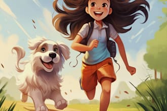 do ghost write and illustration engaging children book writing, kid illustrator