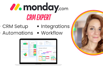 setup your monday CRM, with automations and integrations