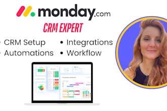 setup monday CRM for you with automations and integrations
