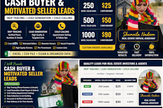 provide verified cash buyers and motivated sellers leads