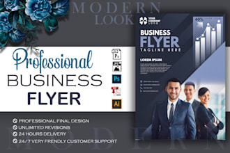 design one pager , business and marketing flyer in 24 hours