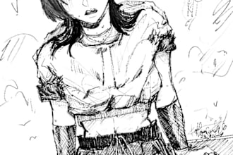 draw anything in my cartoon, manga, anime art style