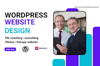 build life coaching website, consulting, mental health, fitness, therapy website