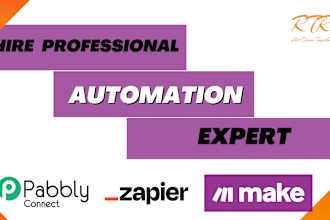 automate your workflows with pabbly connect, make, zapier