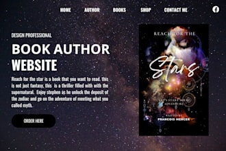 design book author website, children book website, author website
