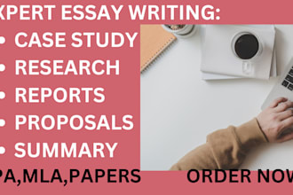 do urgent essay writing, research and summary, case study and report writing