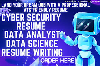 write cyber security resume data analyst resume data science resume cover letter