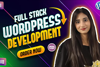 create wordpress website design , revamp wordpress ecommerce