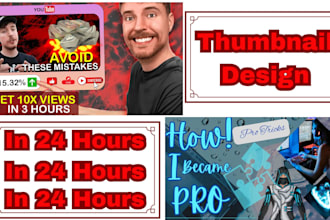 design thumbnails and social media posts