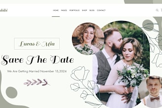 design a stunning wedding website, squarespace photography website with booking
