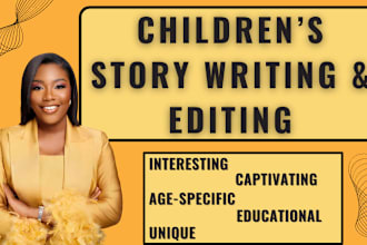 edit or write your children book editor proofreader kids story kids book
