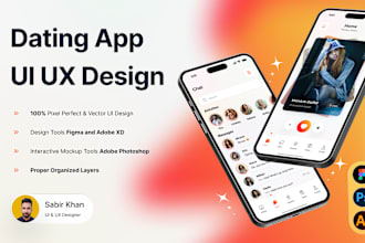do UI UX for dating apps like tinder or grindr in figma