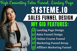 systeme io sales funnel, systeme io landing page, ebook sales funnel