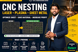 nest your 2d cad drawings for cnc laser, plasma and waterjet