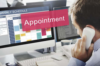 be your telemarketer making cold calls and set appointments
