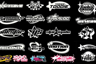 design y2k streetwear logo for clothing or fashion brand