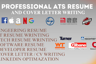 write ats engineering resume IT resume tech resume writing, cover letter writing