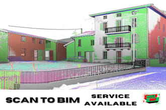 provide autocad or revit blueprint from point cloud 3d scan