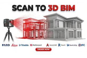 do scan to bim, point cloud to revit or autocad as built drawings