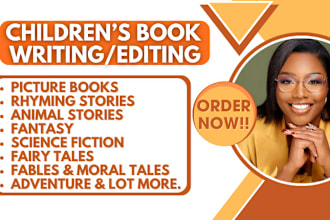 edit or write children book kids book developmental editor children story