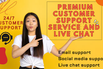 provide premium customer support service and live chat