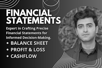 prepare financial statement, balance sheet, profit or loss, cashflow statement