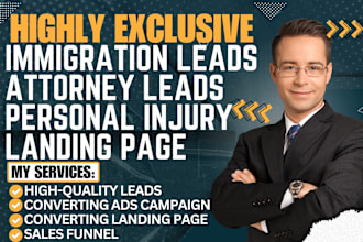 generate converting immigration attorney leads law firm leads via facebook ad