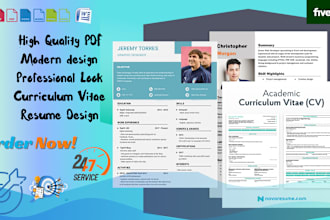 be your resume builder, cv maker, cv creator services in 24 hours