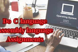 operating system, assembly tasks and projects