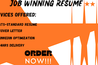 write sales, IT and engineering resume, cover letter and linkedin optimization