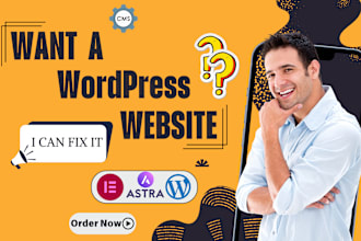 create 1 page and multi page wordpress website for business and more
