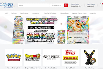 design pokemon shopify website trading card pokemon anime shopify store