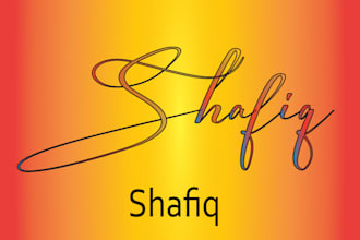 design artistic signature or autograph logo