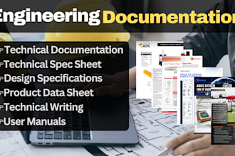 prepare technical documentation with industry standard