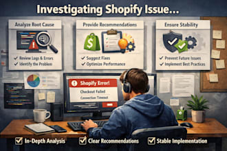 investigate issue with your shopify store