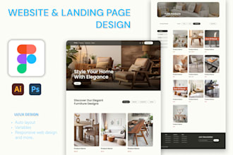 create a responsive landing pages, website design for your business