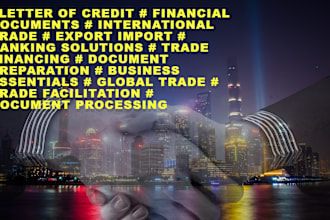 prepare import export letter of credit lc documents for international trade