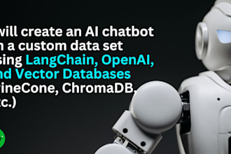 create an ai chatbot on custom data set using langchain, openai, and vector db
