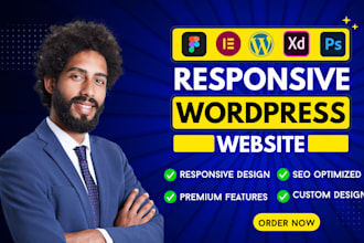 build responsive wordpress website design and website development