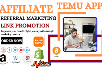 clickbank marketing, affiliate referral link promotion, shopify temu promotion