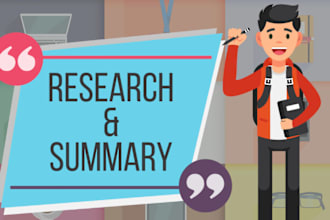 do report writing, research and summary writing,  literature, review, case study