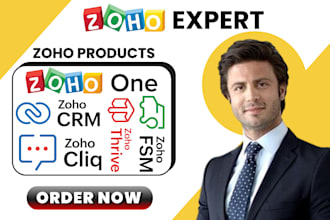setup zoho thrive zoho fsm zoho cliq zoho one zoho campaigns zoho integration