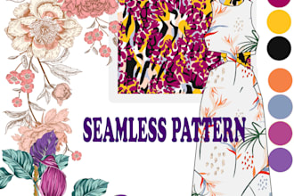 design seamless pattern textile prints pattern design