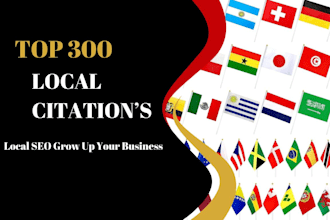 do 350 local citations and directories for any country